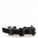 Suede Metal Chain Bracelet Black