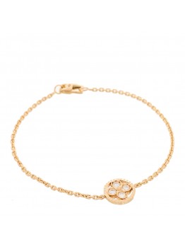 18K Pink Gold Diamond Sun Blossom Bracelet