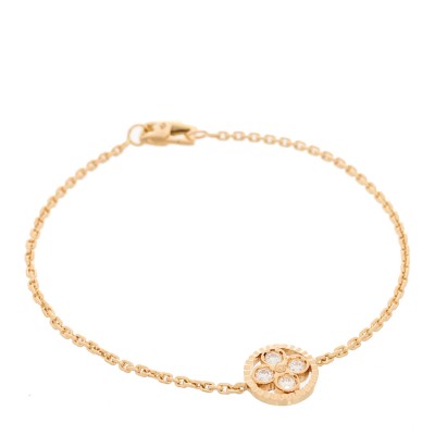 18K Pink Gold Diamond Sun Blossom Bracelet