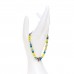 Metal Resin LV Sunrise Bead Bracelet Multicolor
