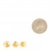 Metal Crazy In Lock Earrings Set Gold