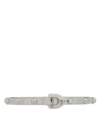 18K White Gold Clous Studded Bangle Bracelet 17