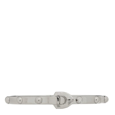 18K White Gold Clous Studded Bangle Bracelet 17