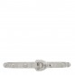18K White Gold Clous Studded Bangle Bracelet 17