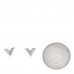 Essential V Stud Earrings Silver