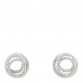 18K White Gold Diamond Jaipur Link Stud Earrings