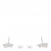 18K White Gold Diamond Jaipur Link Stud Earrings