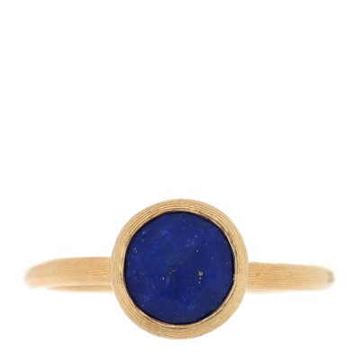 18K Yellow Gold Lapis Lazuli Jaipur Stackable Ring 53 6.25