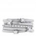 18K White Gold Diamond Five Strand Goa Ring 53 6.25