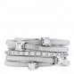 18K White Gold Diamond Five Strand Goa Ring 53 6.25