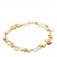18K Yellow Gold Multi Gemstone Paradise Double Strand Bracelet