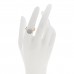 18K Yellow White Gold Diamond Lunaria East West Ring 54 7