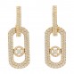 18K Yellow Gold Diamond XL So Move Pave Pendant Earrings