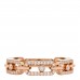 18K Rose Gold Diamond Move Multi Link Band Ring 54 7
