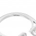 18K White Gold Diamond .70ct My Twin Moi & Toi Ring 53 6.25