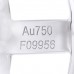 18K White Gold Diamond Glamazone 2 Row Pave Ring 55 7.25