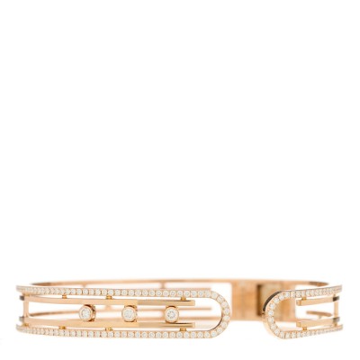 18K Rose Gold Diamond Move 10th Bangle Bracelet