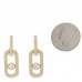 18K Yellow Gold Diamond XL So Move Pave Pendant Earrings