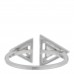 18K White Gold Diamond Thea Toi Moi Ring 50 5.5