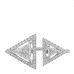 18K White Gold Diamond Thea Toi Moi Ring 50 5.5