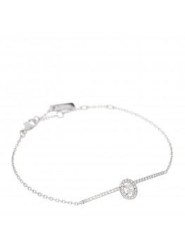 18K White Gold Diamond Glam'Azone Pave Bracelet