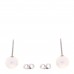 18K White Gold Akoya Cultured Pearl 8-8.5mm Stud Earrings