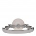 Platinum Akoya Cultured Pearl 8mm Ring 51 5.75