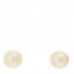 18K White Gold Akoya Cultured Pearl 8-8.5mm Stud Earrings