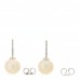 18K White Gold Akoya Cultured Pearl 8-8.5mm Stud Earrings