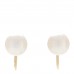 18K Yellow Gold Akoya Cultured Pearl 7-7.5mm Screw Back Earrings