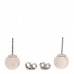 18K White Gold Akoya Cultured Pearl 8-8.5mm Stud Earrings
