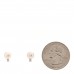 18K White Gold Diamond Akoya Pearl 6-6.5mm Stud Earrings