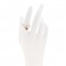 18K Rose Gold Diamond Rock Crystal Bon Ton Ring 55 7.25