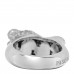 18K White Gold Diamond Baby Foot Ring 53 6.25