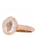 18K Rose Gold Diamond Rock Crystal Bon Ton Ring 55 7.25