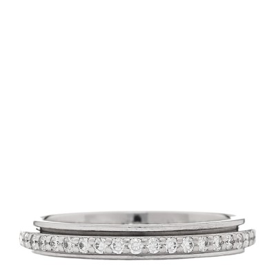 18K White Gold Diamond .35ctw Possession Wedding Band Ring 47 4