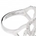 18K White Gold Diamond .55ct Rose Ring 53 6.25