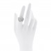 18K White Gold Diamond .55ct Rose Ring 53 6.25