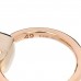 18K Rose Gold White Topaz Nudo Ring 49 4.75