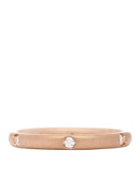 18K Rose Gold Diamond Lucciole Band Ring 53 6.25