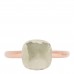 18K Rose Gold White Topaz Nudo Ring 49 4.75