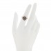 18K Rose Gold Black Diamond Round Sabbia Ring 51 5.75