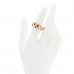 18K Rose Gold Medium Multi Gemstone Iconica Band Ring 51 5.75
