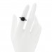 18K Rose Gold Black Onyx Black Diamond Capri Ring 52 6