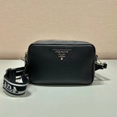 Pra Bag With Shoulder Strap Black For Women, Women’s Bags 8.6in/22cm 1BH082_2DKV_F0002_V_3OM