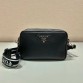 Pra Bag With Shoulder Strap Black For Women, Women’s Bags 8.6in/22cm 1BH082_2DKV_F0002_V_3OM