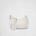 Padded nappa-leather PP Re-Edition shoulder bag – White