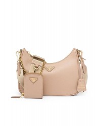 PP Re-Edition 2005 Saffiano leather bag in Beige