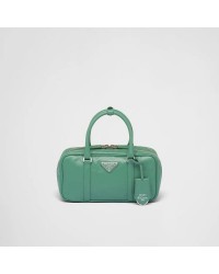 PP Small antique nappa leather top handle bag – Sage Green