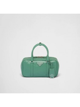 PP Small antique nappa leather top handle bag – Sage Green